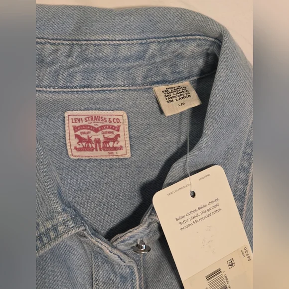 Levi's Dorsey Xl Western Denim Shirt - Picture 7 of 9